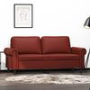 vidaXL 2-Sitzer-Sofa Weinrot 140 cm Kunstleder