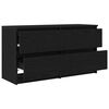vidaXL TV-Schrank Schwarz 100x35x54 cm Holzwerkstoff