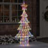 vidaXL Weihnachtsbaum mit 240 LEDs Mehrfarbig 180 cm Acryl