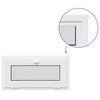 vidaXL Kellerfenster Innenseite Farbe Wei&szlig; RISOR 75 x 45 cm