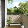 vidaXL Balkon-Sichtschutz Beige 75x1000 cm 100 % Polyester-Oxford