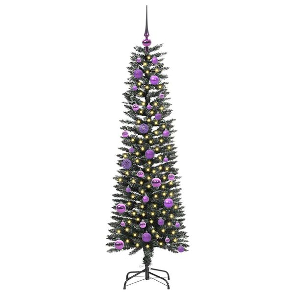 vidaXL K&uuml;nstlicher Weihnachtsbaum mit 150 LEDs mit St&auml;nder Gr&uuml;n 150 cm
