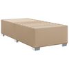 vidaXL Boxspringbett Matratze Cappuccino-Braun 100x200cm Kunstleder