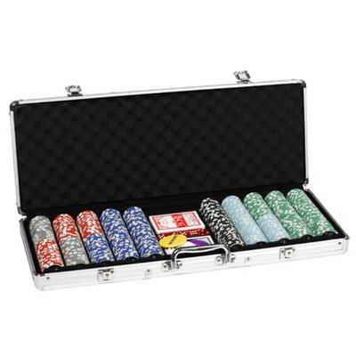 500 Poker Laser Chips 11,5 g im Koffer