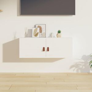 vidaXL Wandschrank Wei&szlig; 80x30x30 cm Massivholz Kiefer