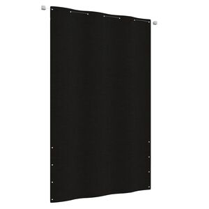 vidaXL Balkon-Sichtschutz Schwarz 140x240 cm Oxford-Gewebe