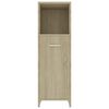 vidaXL Badezimmerschrank Sonoma-Eiche 30x30x95 cm Holzwerkstoff