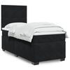 vidaXL Boxspringbett mit Matratze Schwarz 90x190 cm Samt