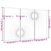 vidaXL 3-tlg. Garten-Wanddeko 105x55 cm Cortenstahl Sonnen-Design