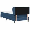 vidaXL Boxspringbett mit Matratze mit Kopfteil Blau 90 x 200 cm Stoff