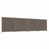 vidaXL 4-tlg. Paravent Anthrazit 698x180 cm Stoff