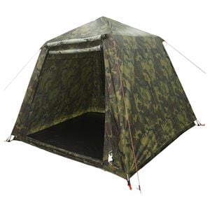 vidaXL Angelzelt mit Schnellverschluss 4-Personen Helles Camouflage