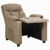 vidaXL Relaxsessel Taupe Stoff