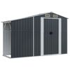 vidaXL Ger&auml;tehaus Anthrazit 277x93x179 cm Verzinkter Stahl