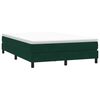 vidaXL Boxspringbett ohne Matratze Dunkelgr&uuml;n 160x210 cm Samt