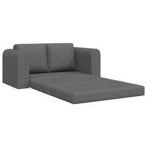 vidaXL Schlafsofa 60cm Dunkelgrau Stoff