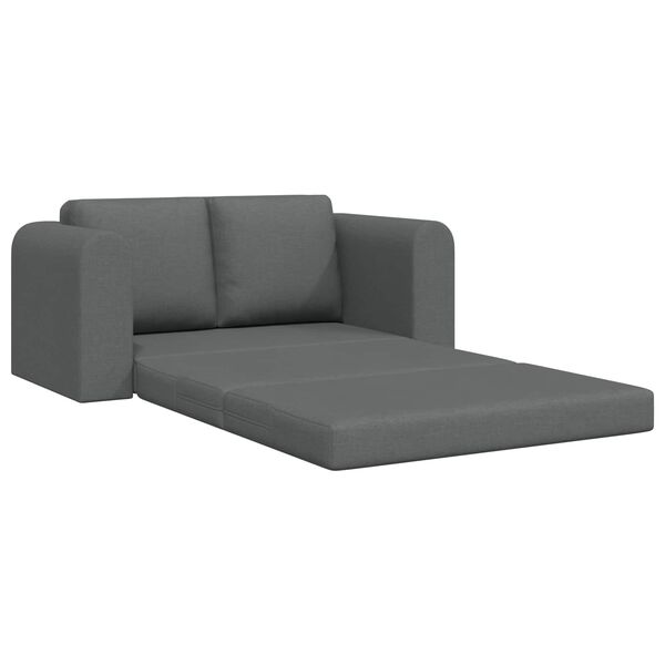 vidaXL Schlafsofa 60cm Dunkelgrau Stoff