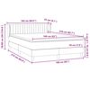 vidaXL Boxspringbett mit Matratze Schwarz 160x210 cm Samt