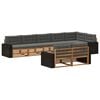 vidaXL Outdoor-Sofagarnitur mit Kissen 8 pcs Natur und Anthrazit