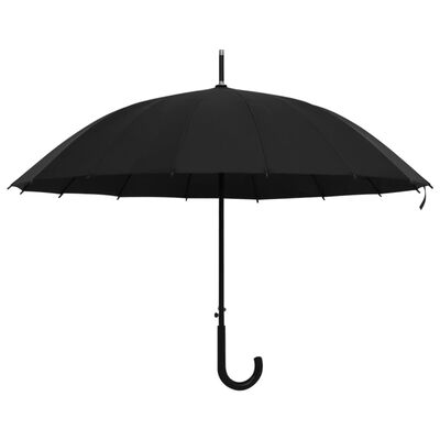 vidaXL Regenschirm Automatisch Schwarz 105cm
