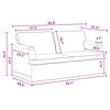 vidaXL Sofa 2 pcs Dunkelgrau 162 x 80 x 85 cm Stoff