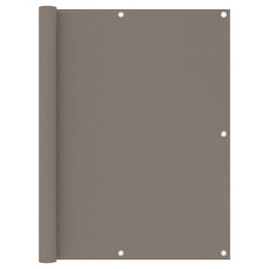 vidaXL Balkon-Sichtschutz Taupe 120x400 cm Oxford-Gewebe