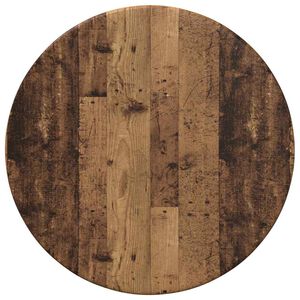 vidaXL Tischplatte &Oslash; 30 x 1,5 cm Rund Holzwerkstoff Altholz