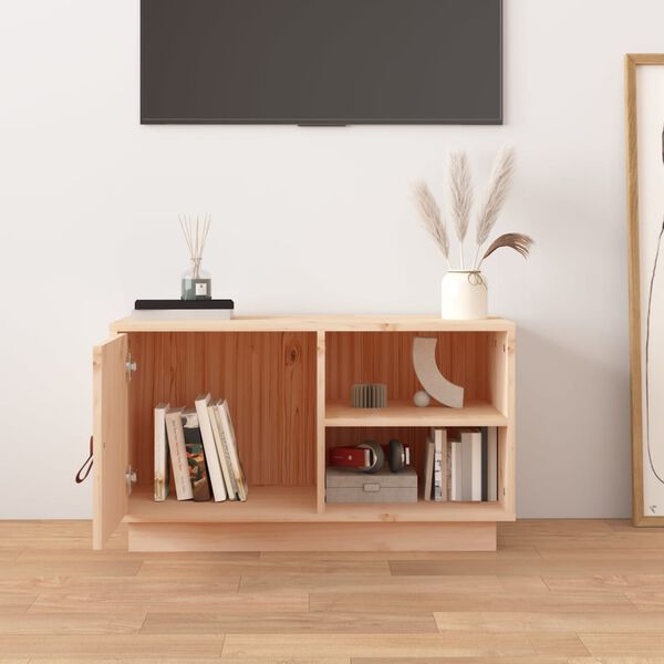 vidaXL TV-Schrank 70x34x40 cm Massivholz Kiefer