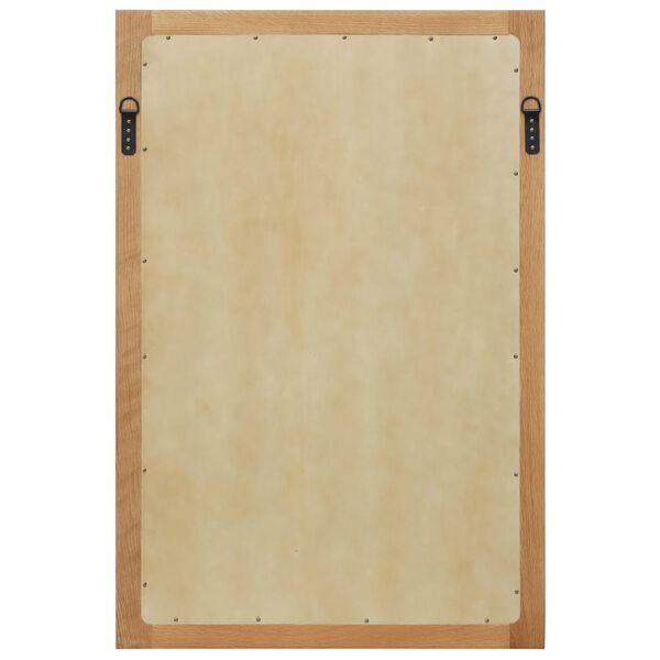 vidaXL Spiegel 60x90 cm Eiche Massivholz