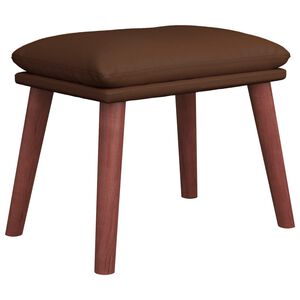 vidaXL Fu&szlig;hocker Braun 45x29,5x35 cm Kunstleder