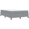 vidaXL Boxspringbett Hellgrau 140 x 200 cm Stoff