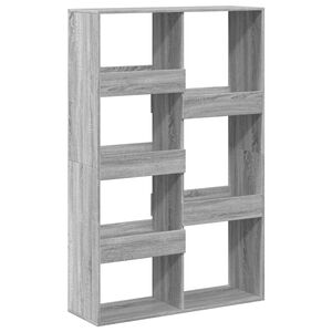 vidaXL B&uuml;cherregal Grau Sonoma 100x33x155,5 cm Holzwerkstoff
