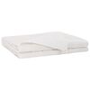 vidaXL Gewichtsdecke Wei&szlig; 220 x 235 cm 15 kg 100% Baumwolle 205T