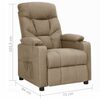 vidaXL Relaxsessel Taupe Stoff