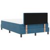 vidaXL Boxspringbett mit Matratze Dunkelblau 120 x 190 cm Samt
