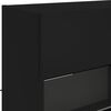 vidaXL TV-Wandschrank mit LED-Leuchten Schwarz 98,5x30x60,5 cm