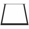 vidaXL Esstischbeine V-Form 3 Stück Schwarz 90x(72-73,3) cm Stahl