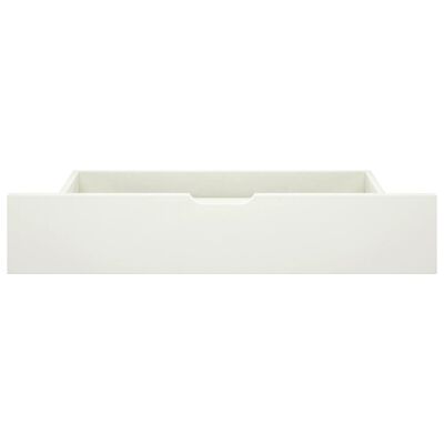 vidaXL Massivholzbett mit 4 Schubladen Weiß Kiefer 160x200 cm
