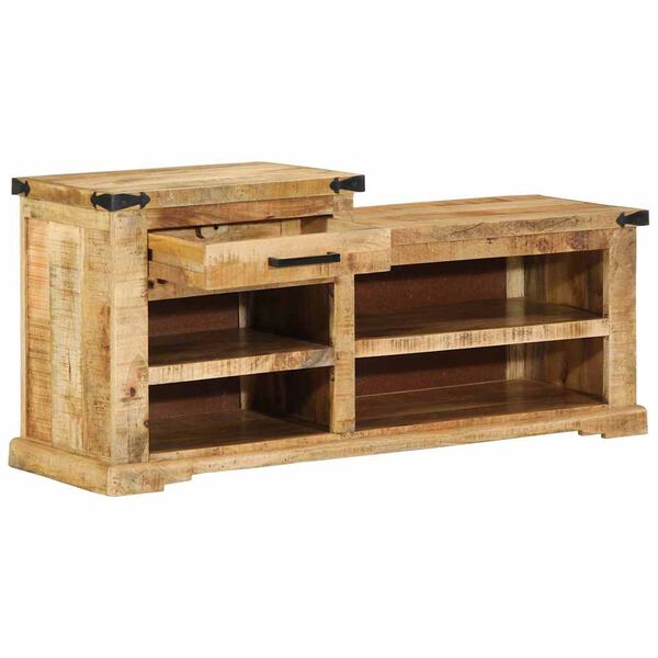 vidaXL Bank Braun 110 x 35 x 50 cm Massives Mango-Holz