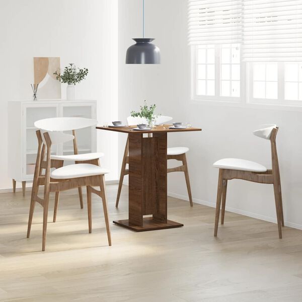 vidaXL Bistrotisch Braun Eichen-Optik 60x60x75 cm Holzwerkstoff