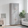 vidaXL Highboard Grau Sonoma 69,5x34x180 cm Holzwerkstoff