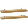 vidaXL Wandregale 2 Stk. 60x15x4 cm Massivholz Teak