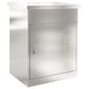 vidaXL Paketdrop-Box mit Speicher Silber 47,5 x 38 x 59 cm Edelstahl