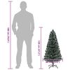 vidaXL Künstlicher Weihnachtsbaum Grün 120 cm PVC