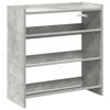 vidaXL Schuhregal Betongrau 60x25x62 cm Holzwerkstoff