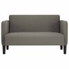 vidaXL Zweisitzer-Sofa Hellgrau 109 cm Cordstoff