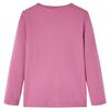 Kinder-Langarmshirt Himbeerrosa 116