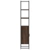 vidaXL Badschrank Braun Eichen-Optik 33x33x185,5 cm Holzwerkstoff