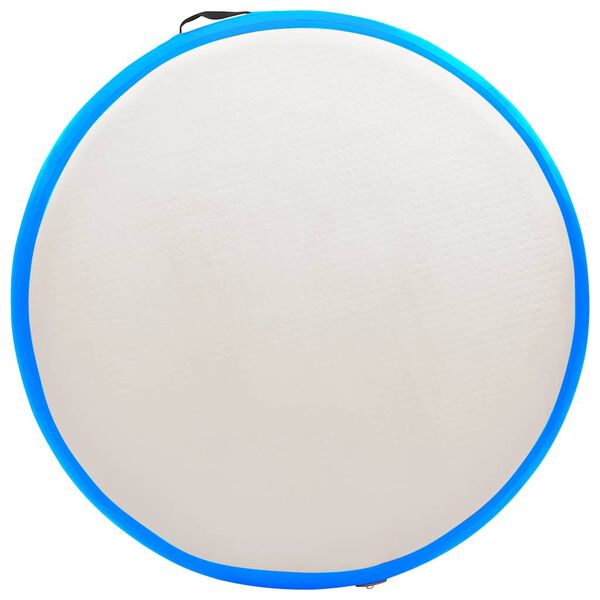 vidaXL Aufblasbares Gymnastik-Kissen mit Pumpe 100x100x10 cm PVC Blau