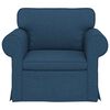 vidaXL Sofa Blau Gesamtabmessungen: 95 x 82 x 80 cm (B x T x H) Samt